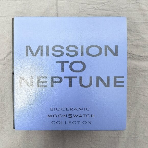 Swatch X Omega Bioceramic Moonswatch Mission To Neptune Watch - Picture 4 of 4